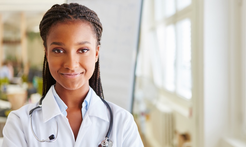 Photo of female black doctor