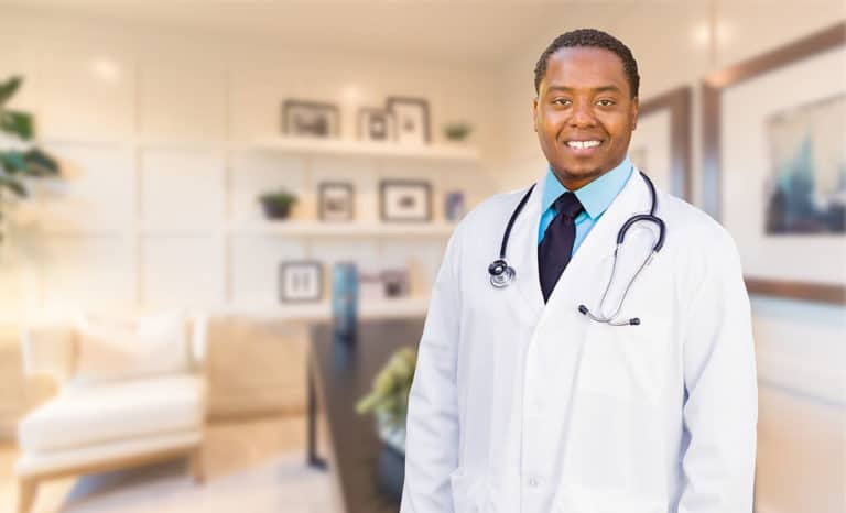 Male black doctor