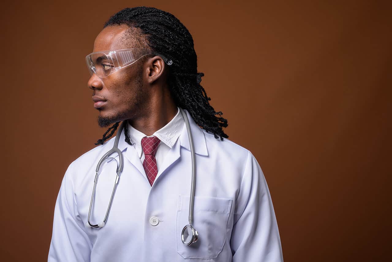 Male black doctor