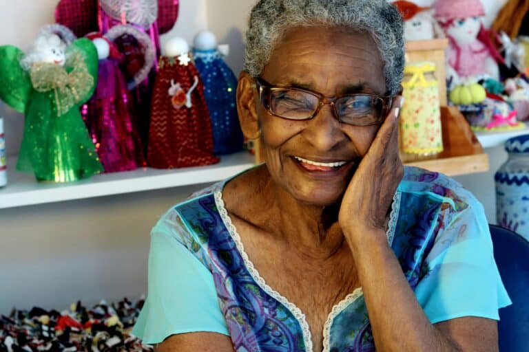Elderly black woman