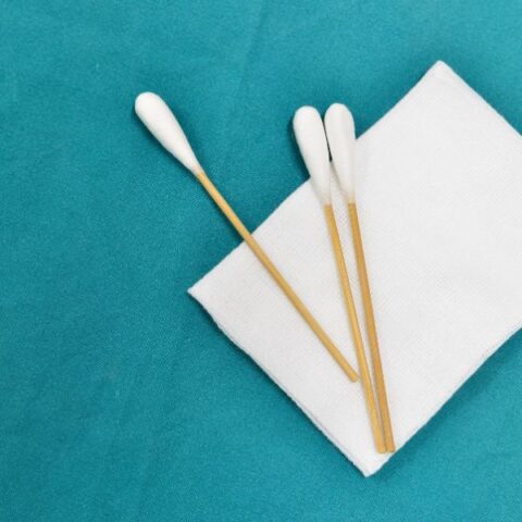 Cotton buds and tissue